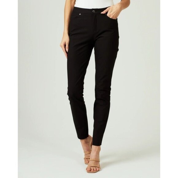 7 DIAMONDS INFINITY Straight Dress Pants Black Size 28 Women's WIP-3000 - Picture 1 of 14